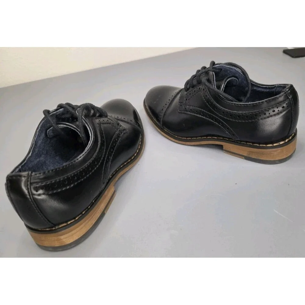 Bruno Marc Little Boy's Prince-K1 Classic Oxfords Dress Shoes 11 Black
